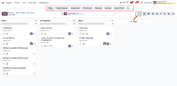 Odoo 18 Embedded Actions